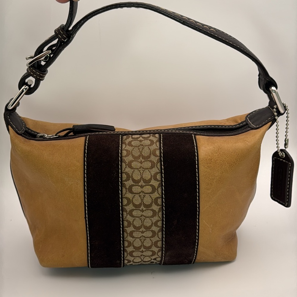 Vintage Coach Y2K leather - suede - signature mini bag - Picture 13 of 13